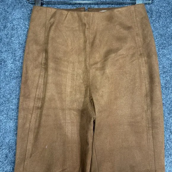 Wilfred Pants Womens 0 Brown Faux Suede Back Zip Tapered Leg - Picture 3 of 8